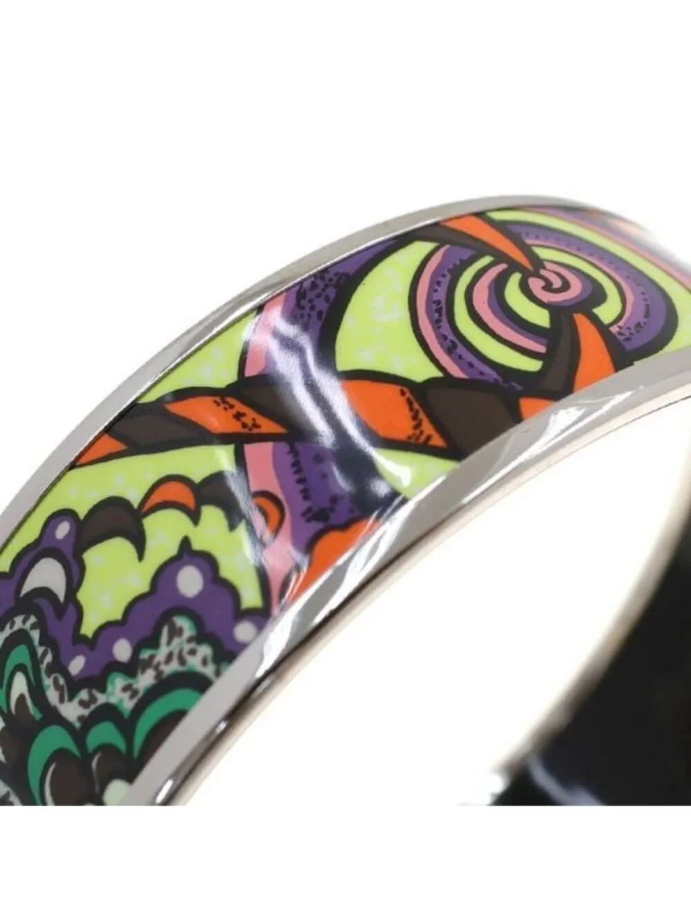 Hermes Enamel Bangle Bracelet